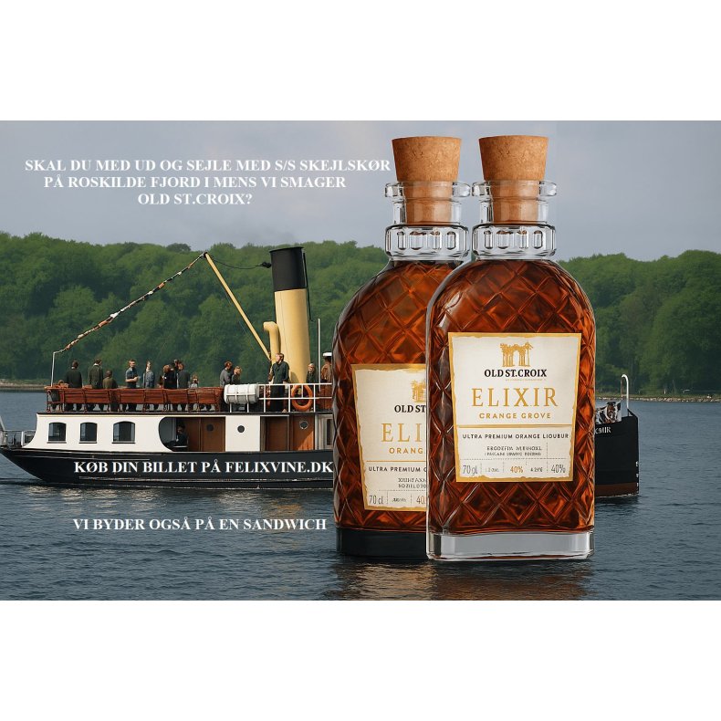Old St. Croix Smagning p� Roskilde Fjord med Dampskibet S/S skjelsk�r d. 30. Maj kl. 16.00