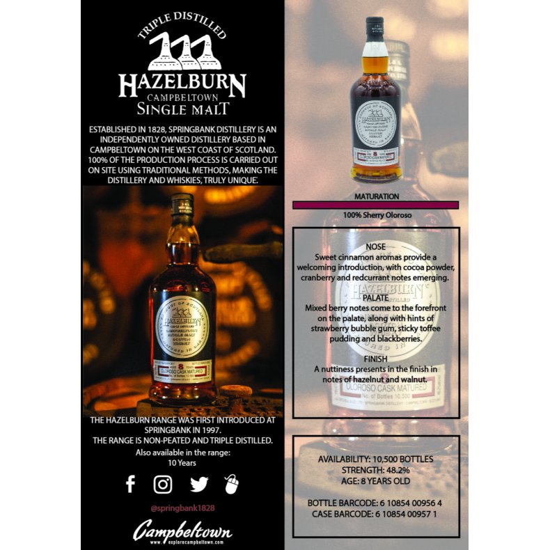 Hazelburn 8 Years Old Sherry Wood 2025 