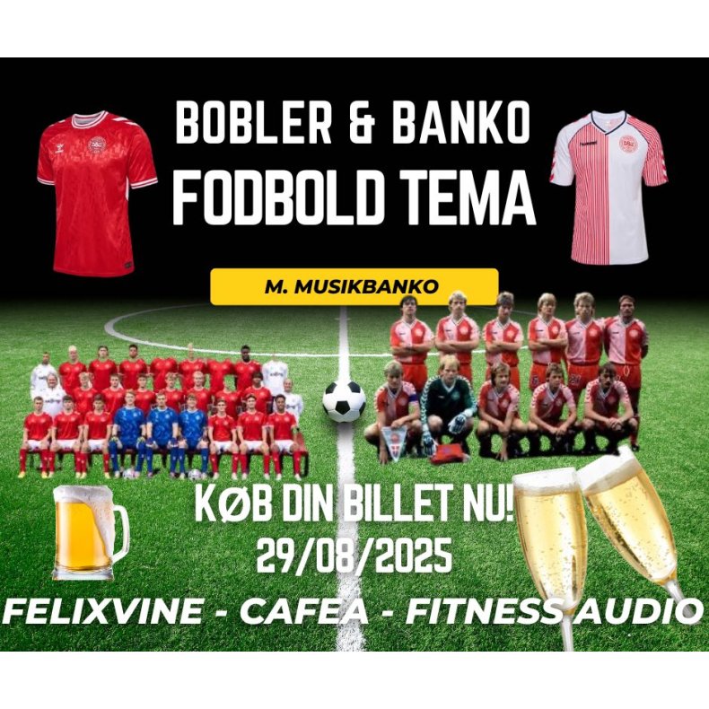Bobler &amp; Banko med musikbanko fredag d. 29. august kl. 18.00