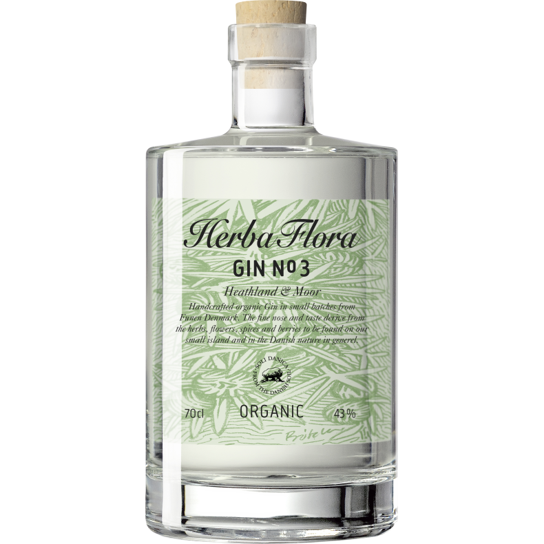 Herba Flora Gin - N�3 GIN HEATHLAND &amp; MOOR - Organic 43% 