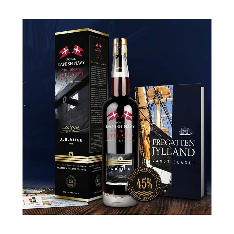 A.H. Riise Royal Danish Navy Fregatten Jylland Rum 70 cl