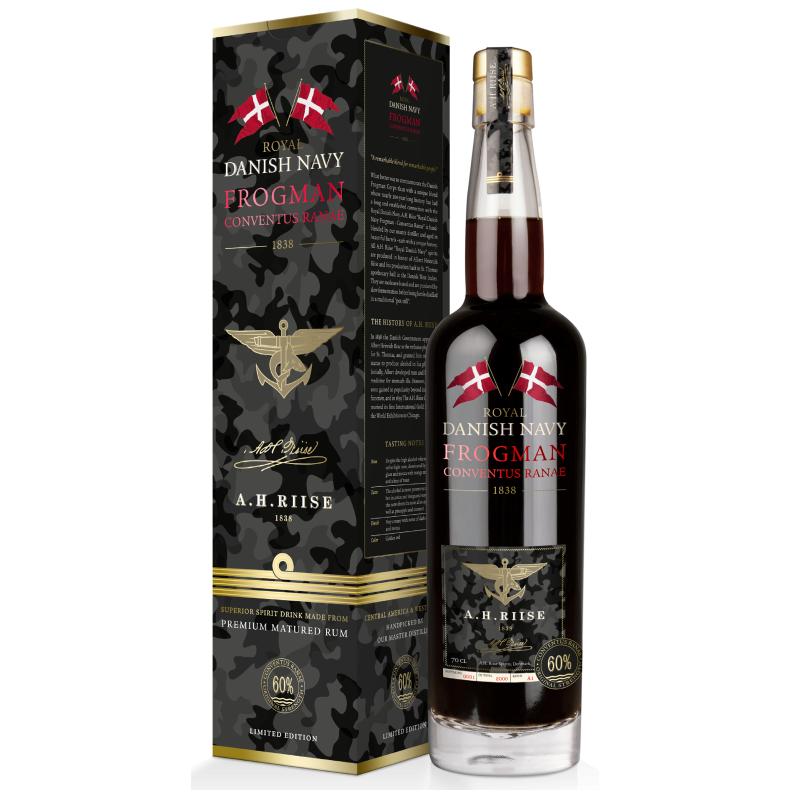 A.H. Riise Royal Danish Navy Frogman Rum CONVENTUS RANAE 60%