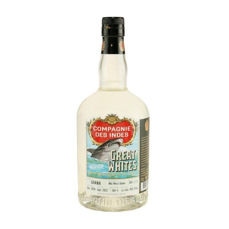 CDI Great Whites Overproof Rum fra Ghana 50%