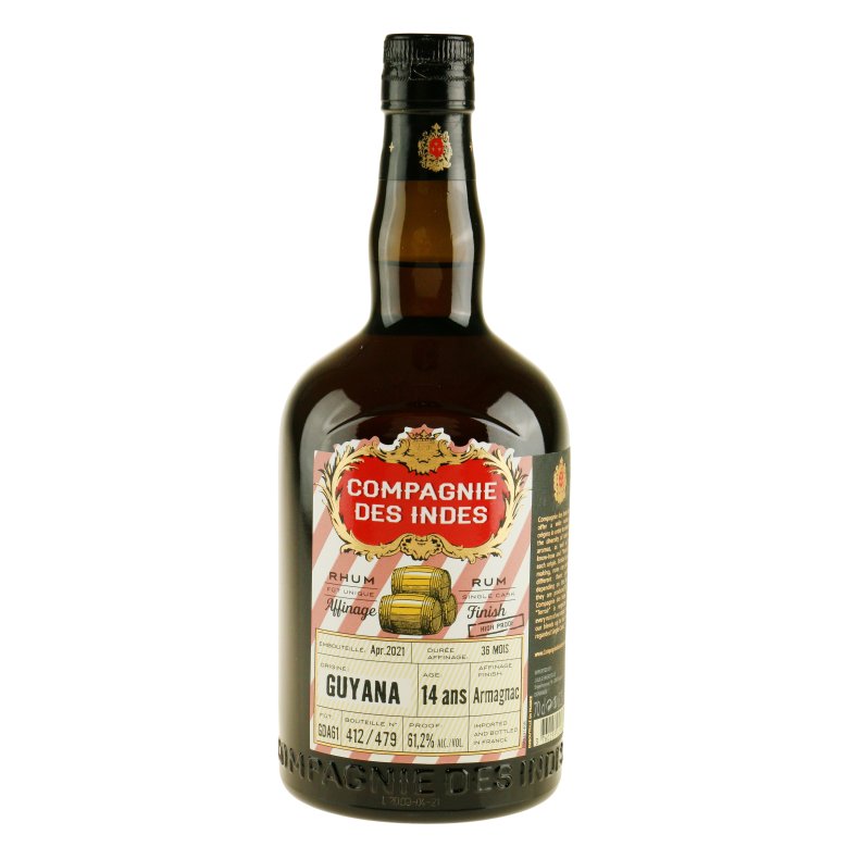 Compagnie des Indes CDI Guyana Armagnac 14y 61,2 %