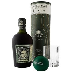 DIPLOMATICO I GAVERR MED GLAS OG ISKUGLEFORM