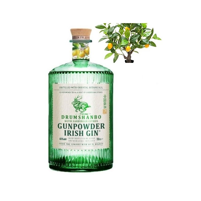 Drumshanbo Gunpowder Sardinian Citrus Irish Gin 43% - FRI FRAGT