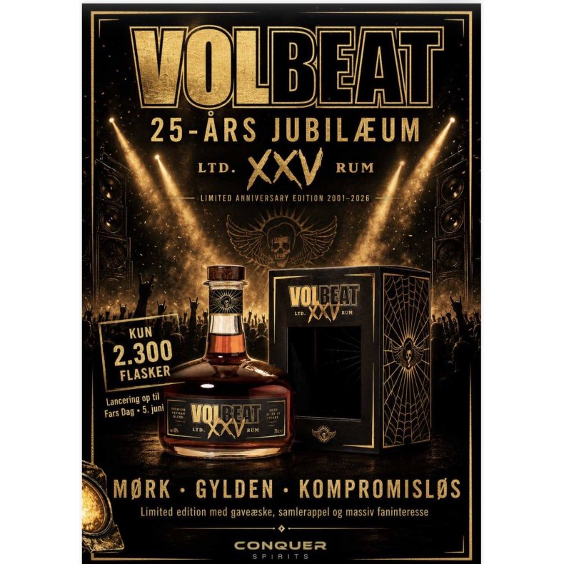 VOLBEAT XXV RUM LIMITED EDITION 43%