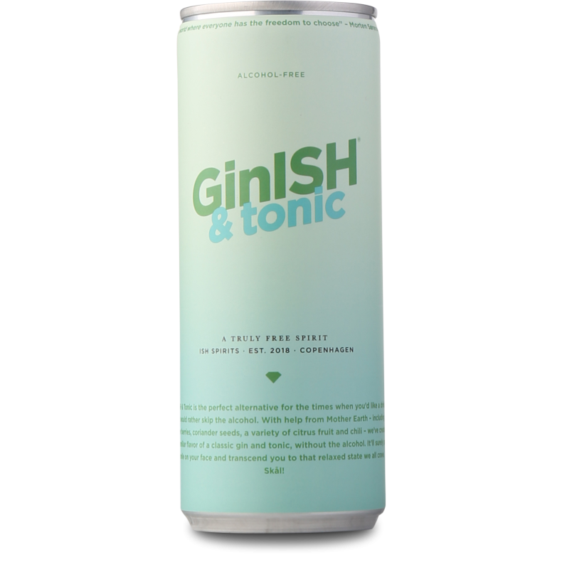 GinISH &amp; tonic, Alcohol-free Alkoholfri