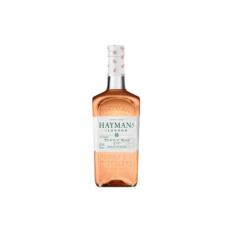 HAYMAN'S PEACH &amp; ROSE CUP GIN - FRI FRAGT