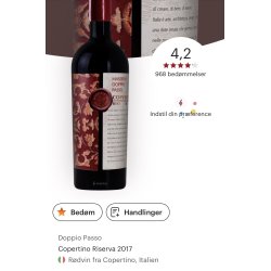 Doppio Passo Copertino Riserva 2017 14%