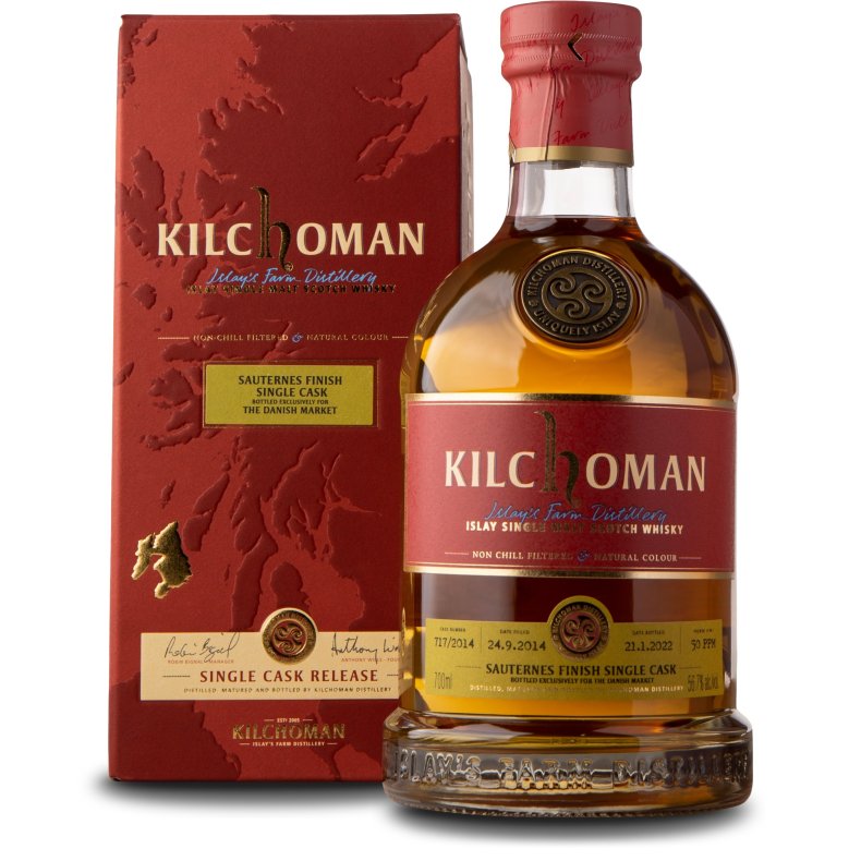 Kilchoman Single cask, Sauternes Finish, 56,7%