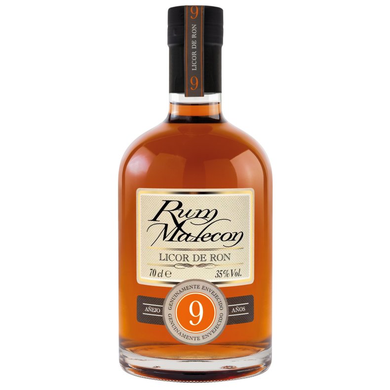 MALECON 9 YO LICOR DE RON 35% 