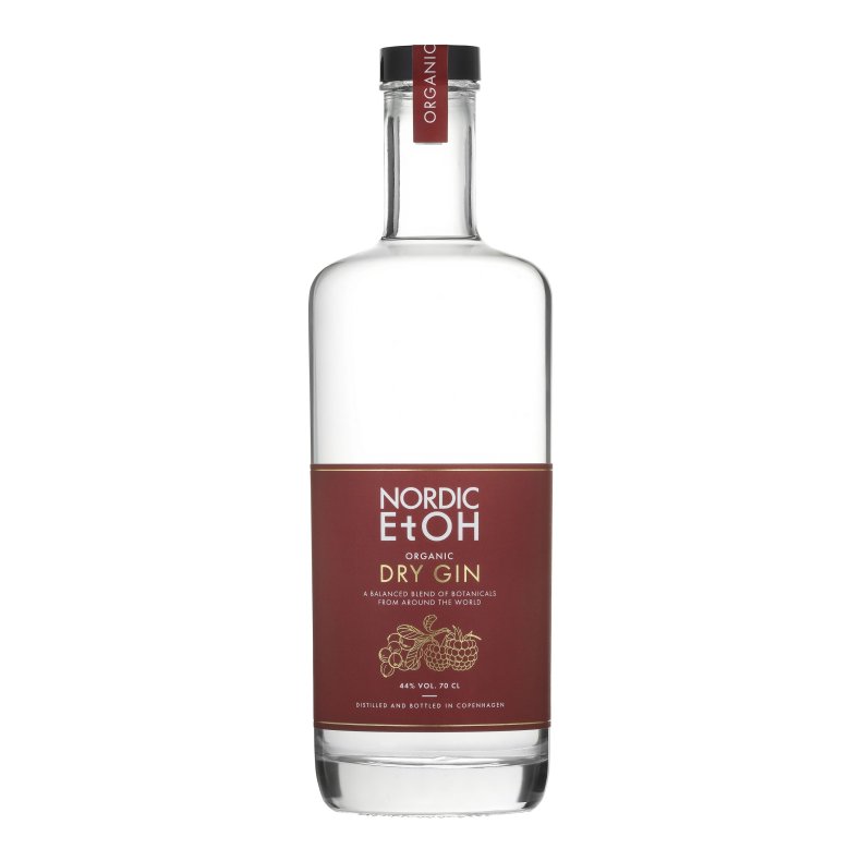 Nordic EtOH Organic Dry Gin Red Berries og Pink Grape 44%