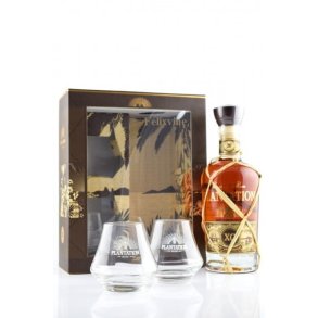 PLANTATION (Planteray) XO 20TH ANNIVERSARY I FLOT GAVESKE MED TO GLAS