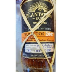 Plantation Barbados Borderies 2007 XO 58,5%