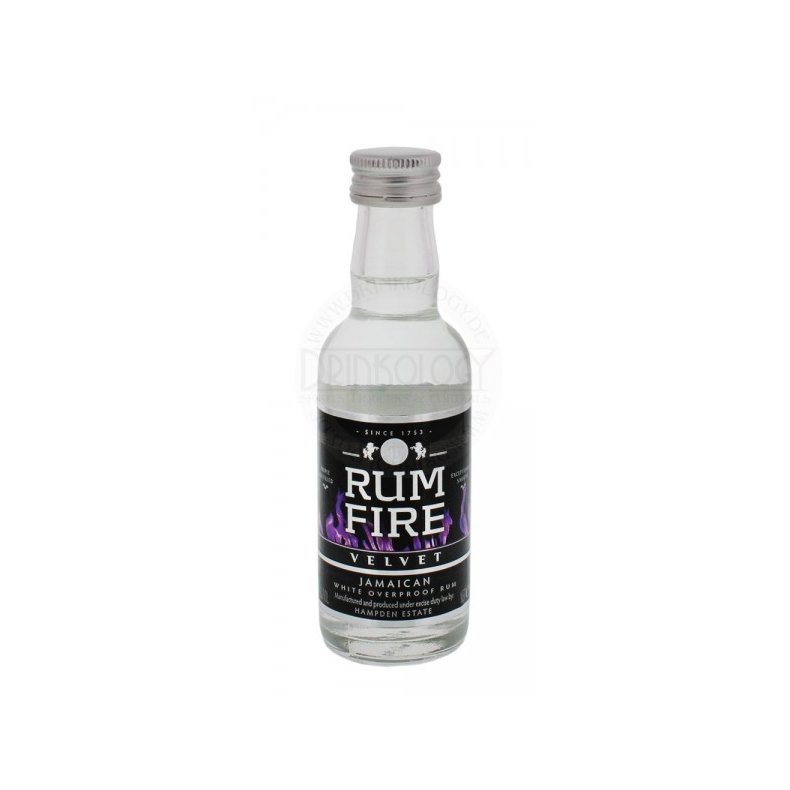 Hampden Rum Fire Velvet Jamaican White Overproof Rum 63%