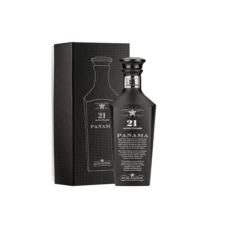 RUM NATION  PANAMA 21 R BLACK DECANTER 45%