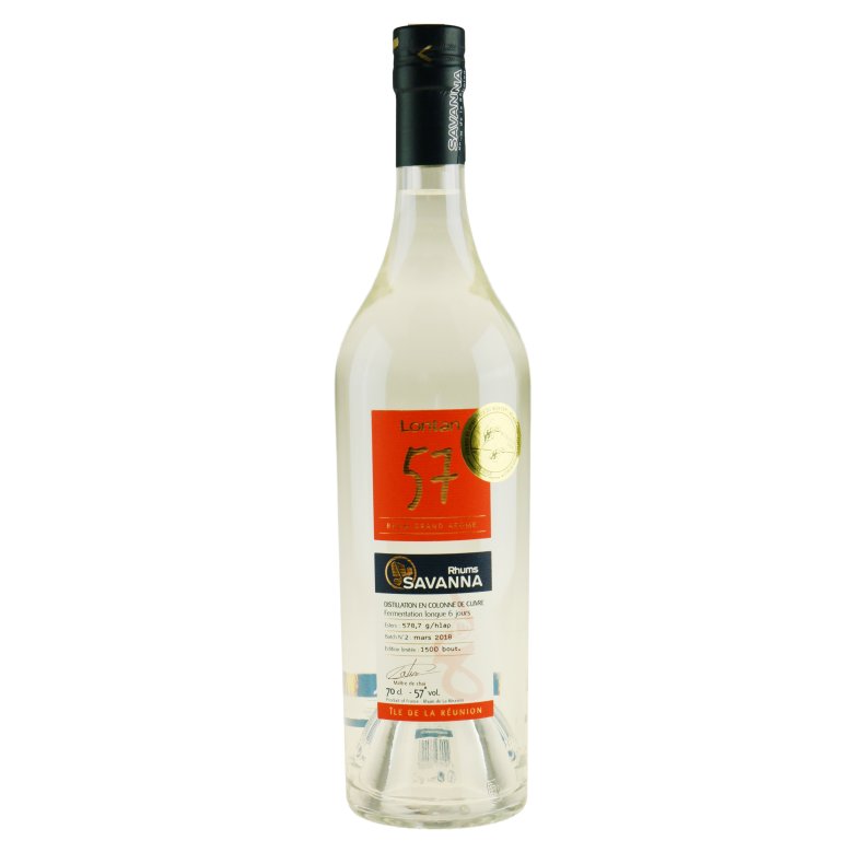 Savanna Lontan Blanc Rhum Traditionelle La Reunion 57 % 