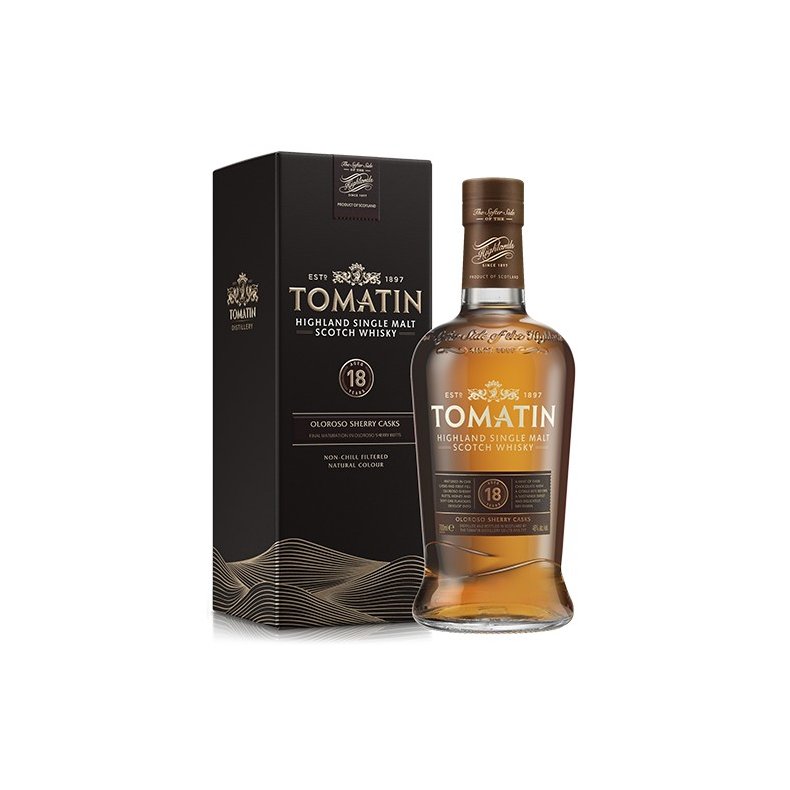 TOMATIN 18 R SINGLE HIGHLAND MALT SCOTCH WHISKY 46%